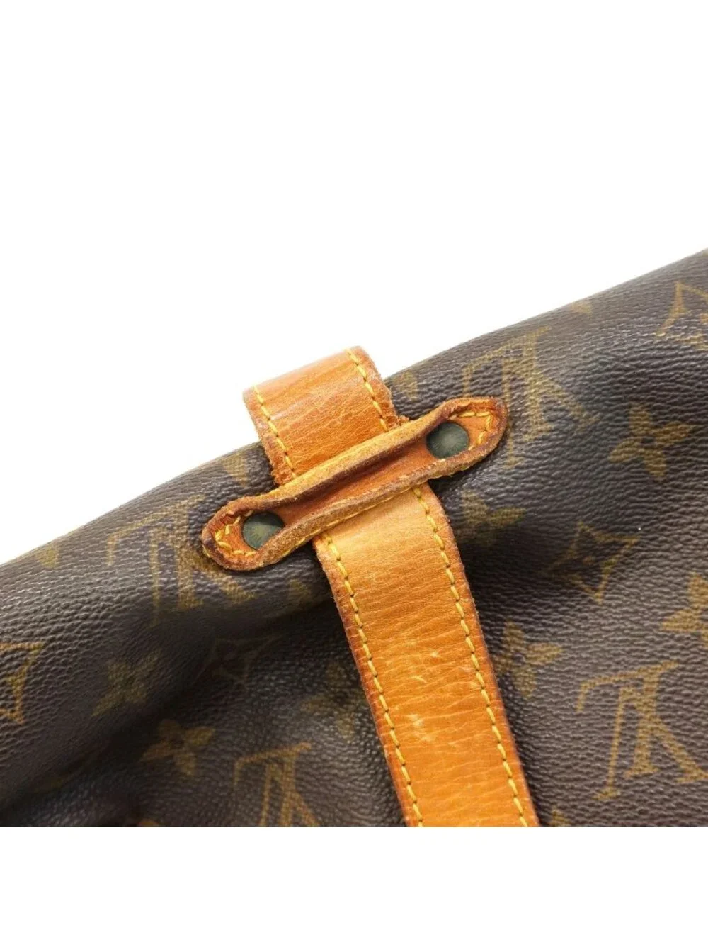 Louis Vuitton Shoulder Bag Monogram Saumur 35 Brown
